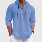 Clark - Men's Hooded Button Placket Shirt