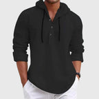 Clark - Men's Hooded Button Placket Shirt