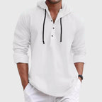 Clark - Men's Hooded Button Placket Shirt