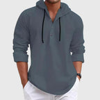 Clark - Men's Hooded Button Placket Shirt