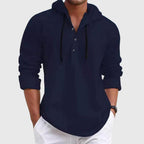 Clark - Men's Hooded Button Placket Shirt