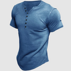 Colter - Men's Button Henley Short Sleeve T-Shirt