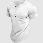 Colter - Men's Button Henley Short Sleeve T-Shirt