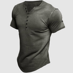 Colter - Men's Button Henley Short Sleeve T-Shirt