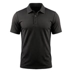 Conrad - Men's Textured Polo Shirt with Stretch Weave