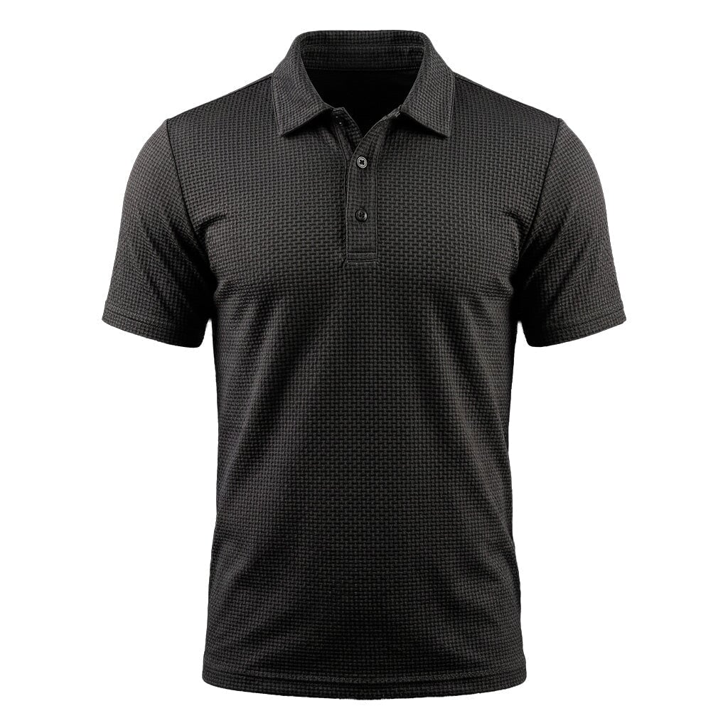 Conrad - Men's Textured Polo Shirt with Stretch Weave