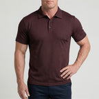 Conrad - Men's Textured Polo Shirt with Stretch Weave