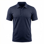Conrad - Men's Textured Polo Shirt with Stretch Weave