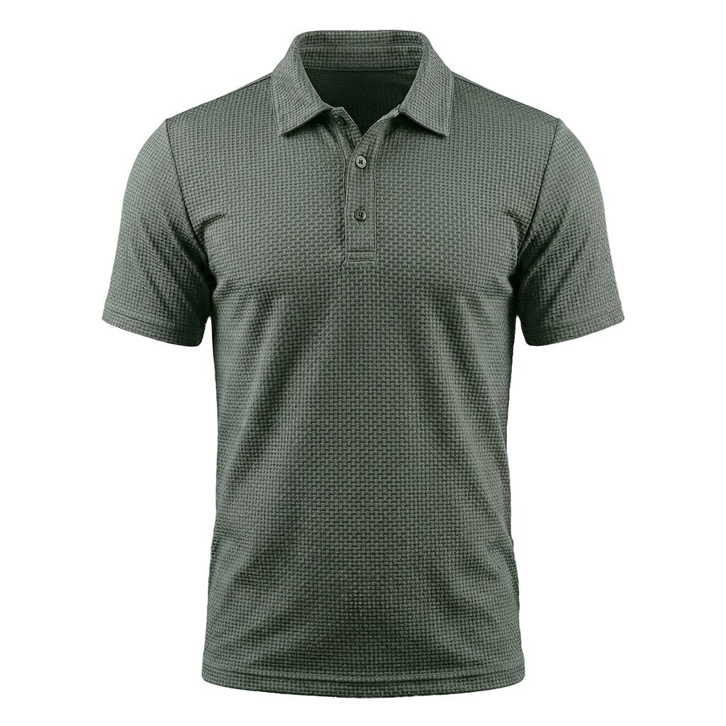 Conrad - Men's Textured Polo Shirt with Stretch Weave