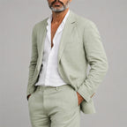 Corbin - Men's Linen Blend Blazer and Trouser Set