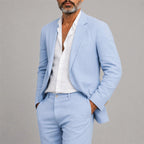 Corbin - Men's Linen Blend Blazer and Trouser Set