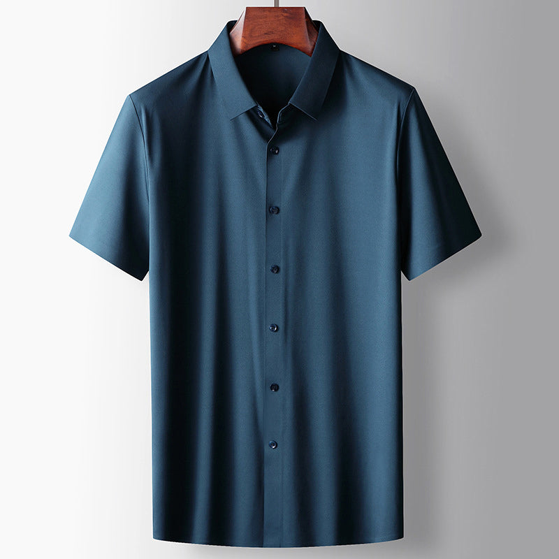 Damian - Men's Short Sleeve Button-Front Shirt