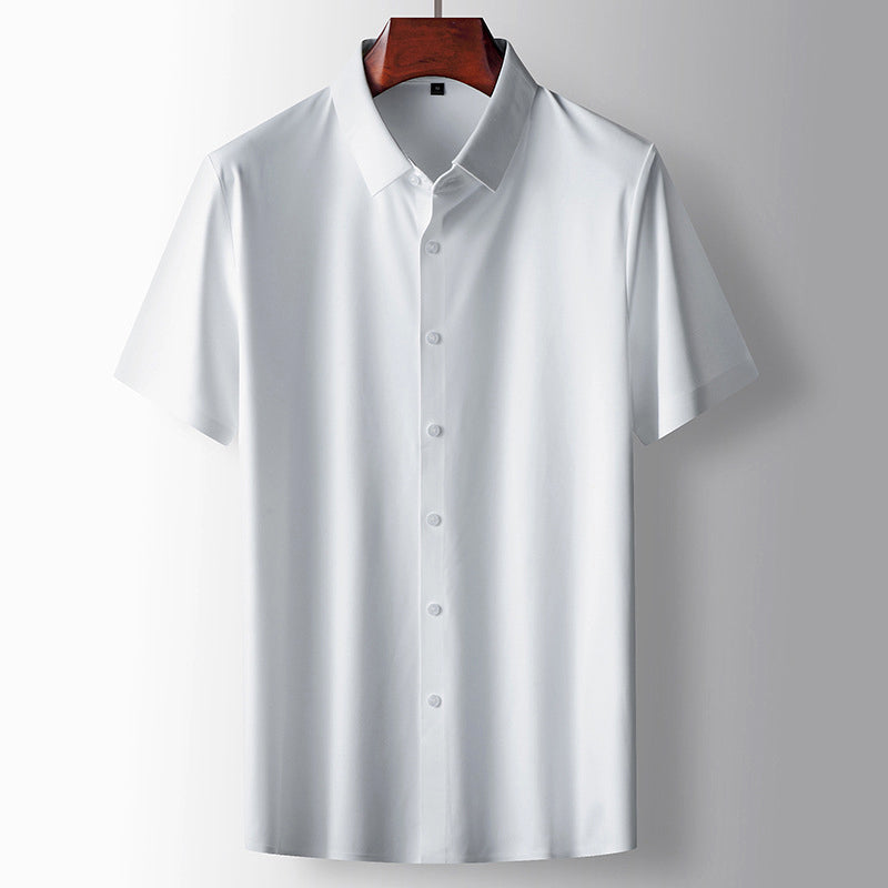 Damian - Men's Short Sleeve Button-Front Shirt