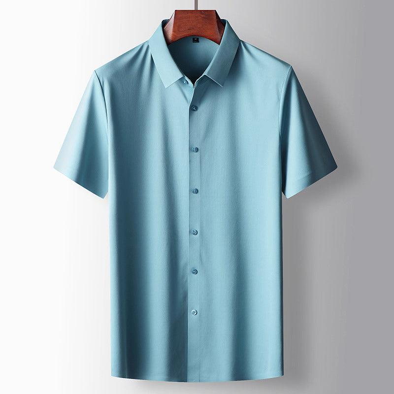 Damian - Men's Short Sleeve Button-Front Shirt