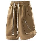Dean - Men's Zip-Pocket Drawstring Utility Shorts