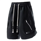 Dean - Men's Zip-Pocket Drawstring Utility Shorts