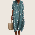 Ezra - Men's Floral V-Neck Dress