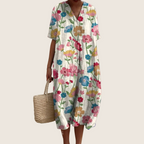 Ezra - Men's Floral V-Neck Dress