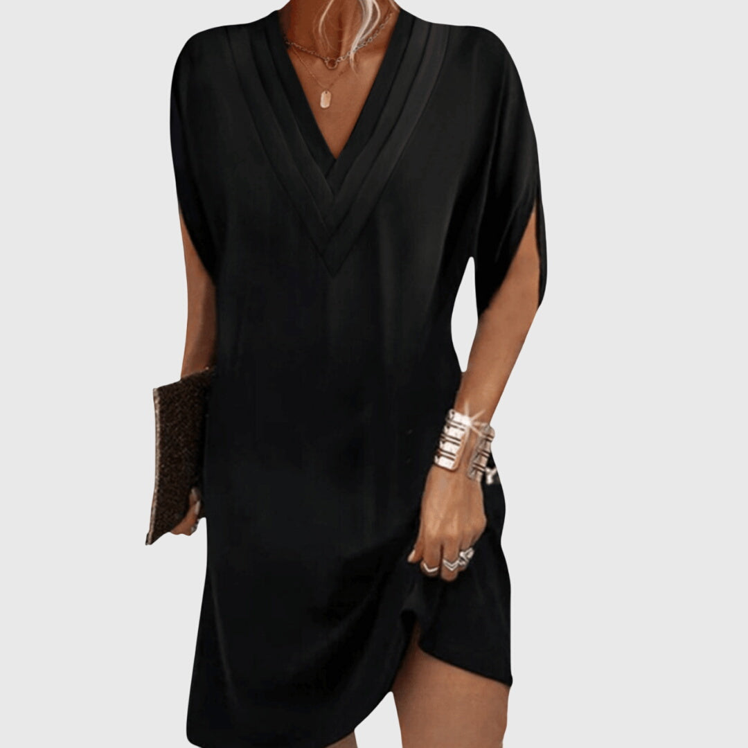 Faye - Women's V-Neck Wrap Dress 