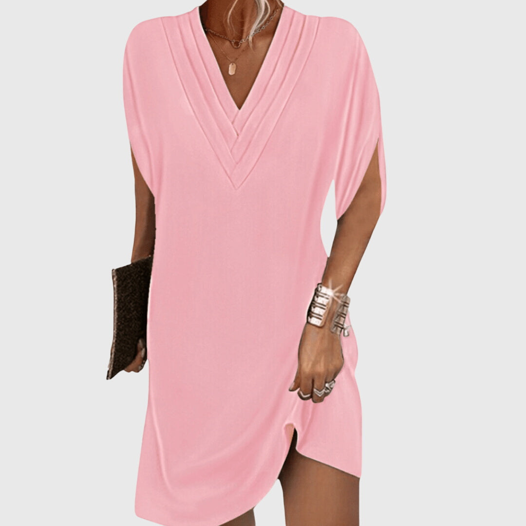 Faye - Women's V-Neck Wrap Dress 