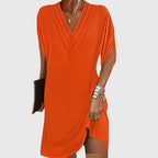 Faye - Women's V-Neck Wrap Dress 