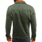 Fernando - Men's Button-Front Trucker Jacket with Chest Pockets