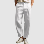 Finn - Men's Linen Straight-Leg Trousers