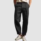 Finn - Men's Linen Straight-Leg Trousers