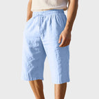 Ford - Men's Linen Drawstring Cropped Shorts