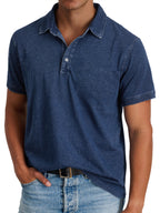 Foster - Men's Button-Front Polo with Notch Collar