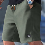 Frederick - Men's Waffle-Knit Drawstring Shorts