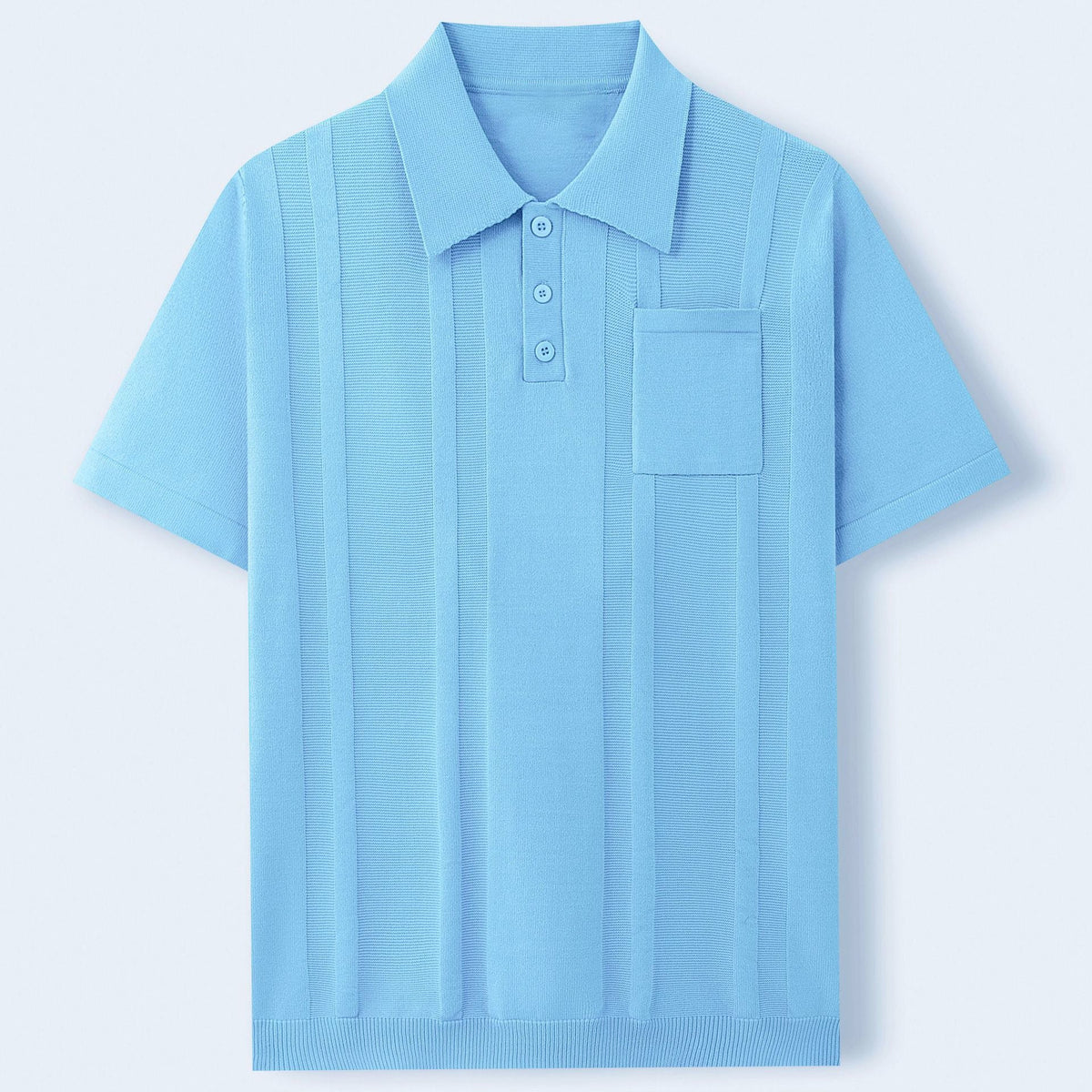 Harmon - Men's Vertical Textured Knit Polo