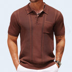 Harmon - Men's Vertical Textured Knit Polo