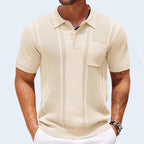 Harmon - Men's Vertical Textured Knit Polo