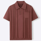Harmon - Men's Vertical Textured Knit Polo