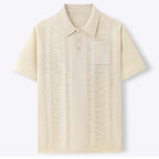 Harmon - Men's Vertical Textured Knit Polo