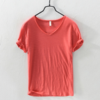 Harrison - Men's V-Neck Cotton Short Sleeve T-Shirt