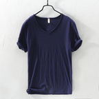 Harrison - Men's V-Neck Cotton Short Sleeve T-Shirt