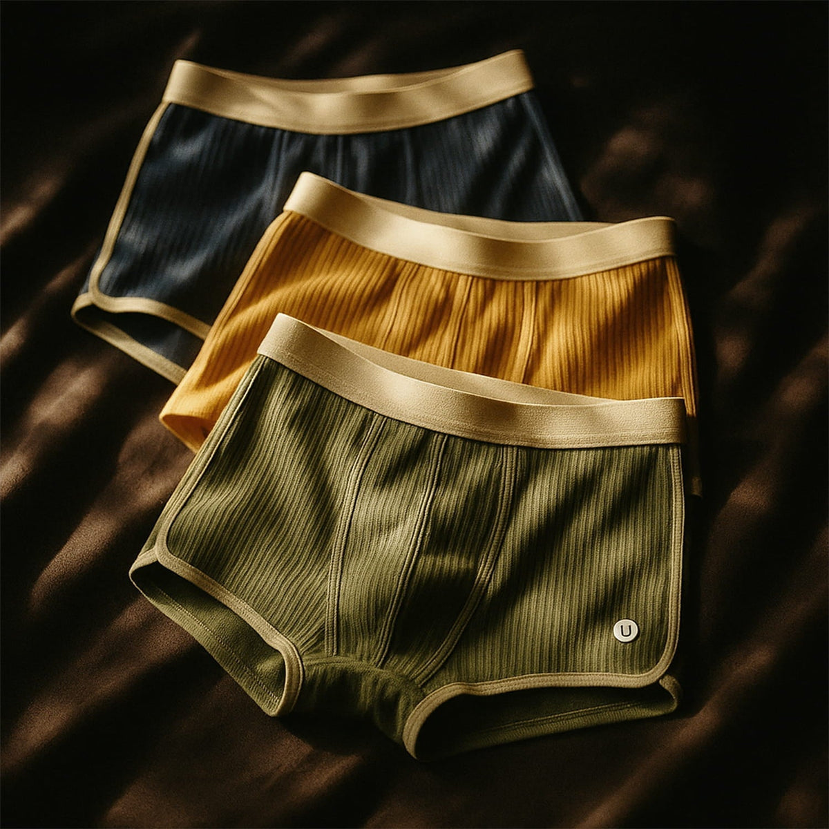 Harvey - Men's Ribbed Boxer Briefs Three-Pack