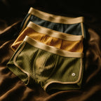 Harvey - Men's Ribbed Boxer Briefs Three-Pack