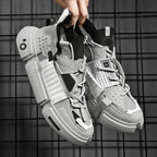 Hector - Men's Color-Block High-Top Sneakers with Chunky Sole