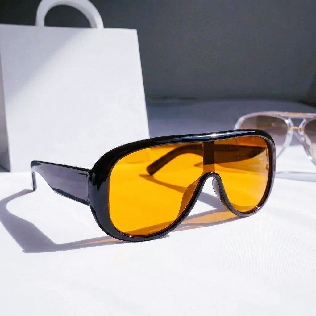 Ibiza- Oversized Shield-Frame Sunglasses