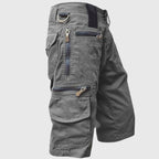 Ibrahim - Men's Utility Cargo Shorts with Zip Pockets