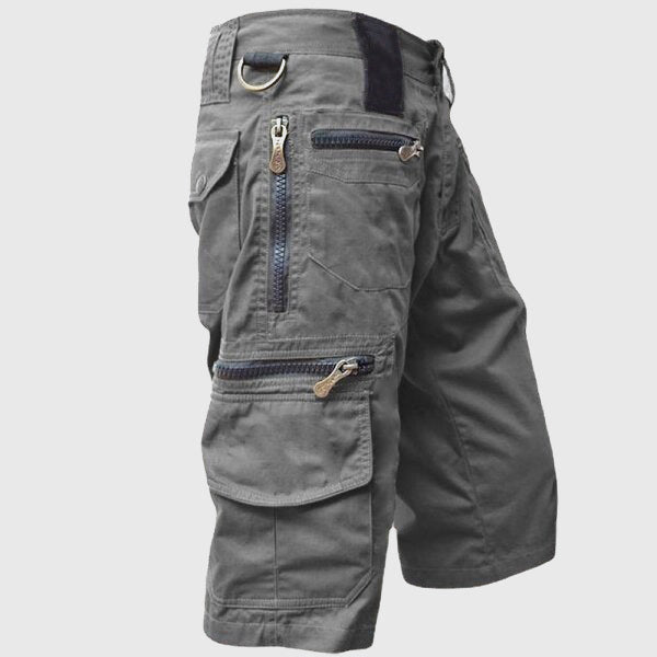 Ibrahim - Men's Utility Cargo Shorts with Zip Pockets