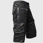 Ibrahim - Men's Utility Cargo Shorts with Zip Pockets