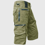 Ibrahim - Men's Utility Cargo Shorts with Zip Pockets