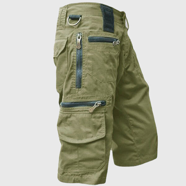 Ibrahim - Men's Utility Cargo Shorts with Zip Pockets