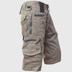 Ibrahim - Men's Utility Cargo Shorts with Zip Pockets