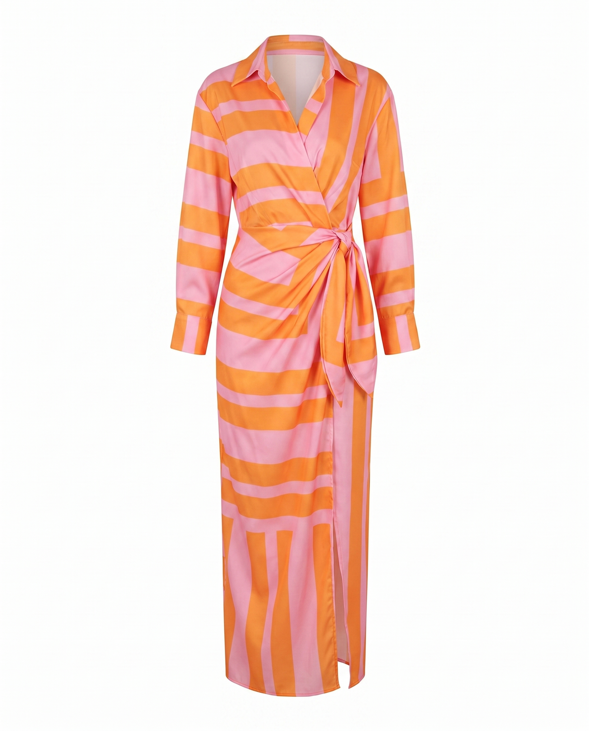 Jade - Women's Botanical Print Ruched Wrap Dress
