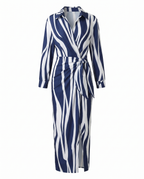 Jade - Women's Botanical Print Ruched Wrap Dress